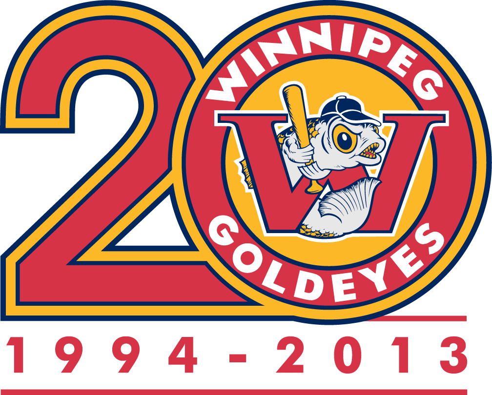 Winnipeg Goldeyes 2013 Anniversary Logo iron on transfers for T-shirts